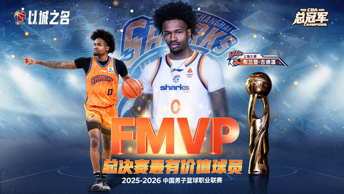 半岛体育娱乐-古德温当选CBA总决赛MVP，场均29.2分9助攻|布兰登·古德温|CBA联赛|最有价值球员|广厦男篮|上海男篮_新浪体育_新浪新闻